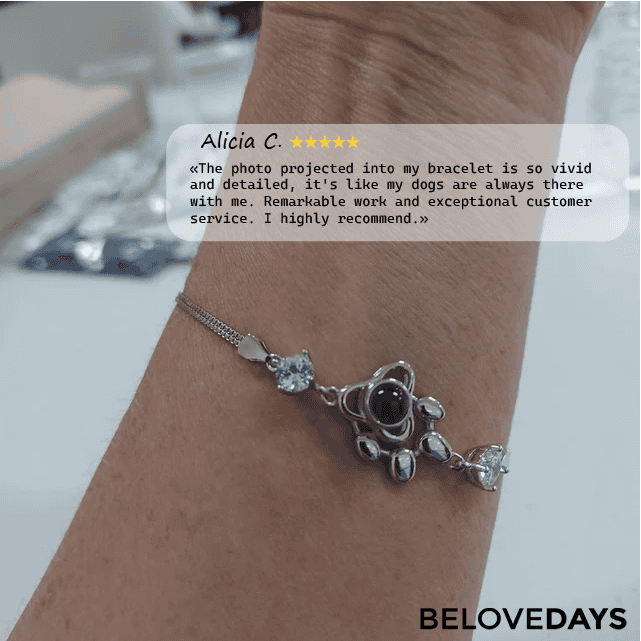 Beloved Diamond Pet Bracelet (Sterling Silver)