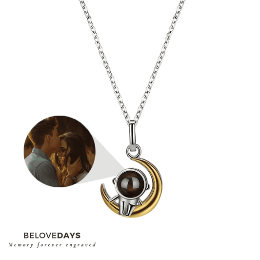 Beloved Moon Astronaut (Silver and Gold 14k)